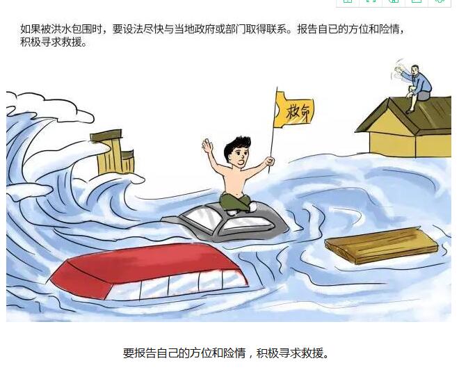 防汛安全小常识漫画手册之【洪水篇】